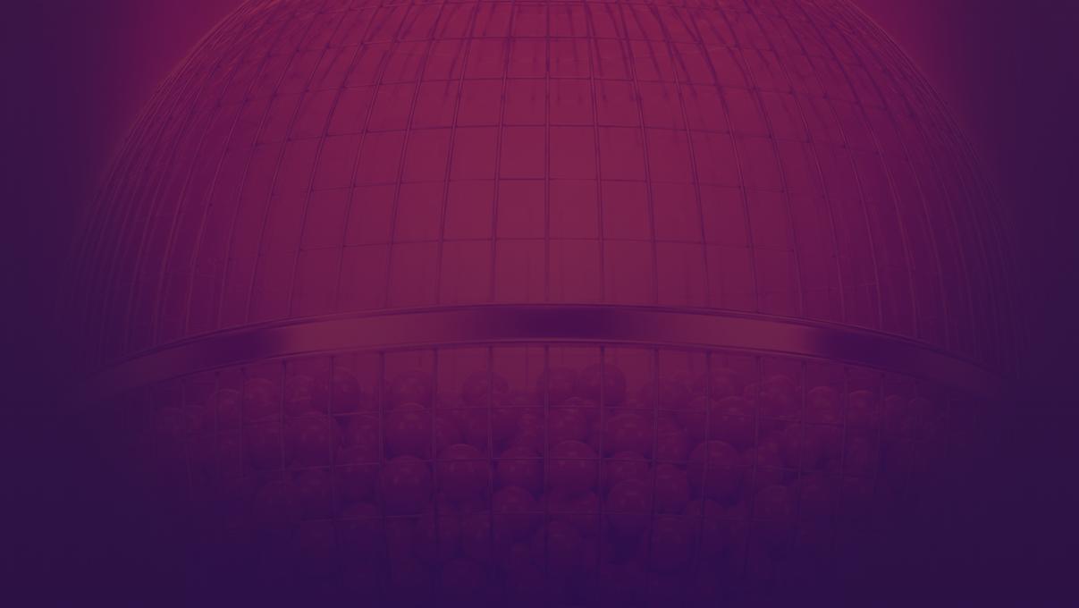 Illuminated architectural dome — an overview perspective